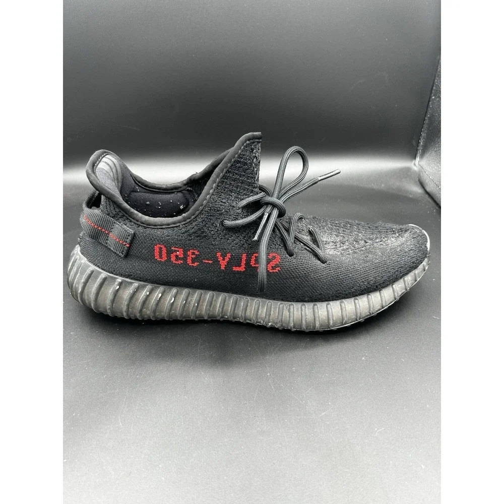 Adidas Yeezy Boost 350 V2 Bred Black Red CP9652 Mens Size 11.5 Low Top Sneaker